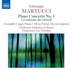 Piano Concerto No. 1 / La canzone dei ricordi by Giuseppe Martucci ;   Gesualdo Coggi ,   Silvia Pasini ,   Orchestra Sinfonica Di Roma ,   Francesco La Vecchia