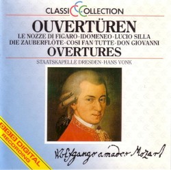 11 Overtures by Mozart ;   Staatskapelle Dresden ,   Hans Vonk