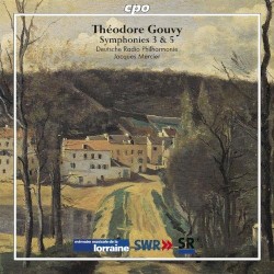 Symphonies 3 & 5 by Théodore Gouvy ;   Deutsche Radio Philharmonie ,   Jacques Mercier
