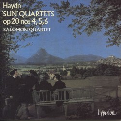 “Sun” Quartets, op. 20 nos. 4, 5, 6 by Haydn ;   Salomon Quartet