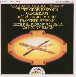 Flute Oboe Bassoon Concertos by Wolfgang Amadeus Mozart ;   Jiří Válek ,   Jiří Mihule ,   František Herman ,   Czech Philharmonic Orchestra ,   Václav Neumann