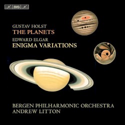 Holst: The Planets / Elgar: Enigma Variations by Gustav Holst ,   Edward Elgar ;   Bergen Philharmonic Orchestra ,   Andrew Litton