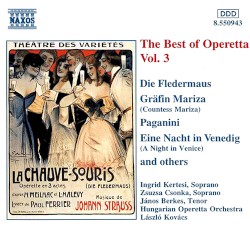 The Best of Operetta Vol.3 by Ingrid Kertesi ,   Zsuzsa Csonka ,   János Berkes ,   Hungarian Operetta Orchestra ,   László Kovács