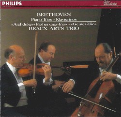 Piano Trios "Archduke" and "Ghost" by Beethoven ;   Beaux Arts Trio