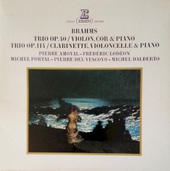 Trios Op. 40 & 114 by Brahms  ;   Michel Dalberto ,   Pierre Amoyal ,   Frédéric Lodéon ,   Michel Portal  &   Pierre del Vescovo