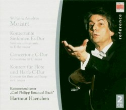 Konzertante Sinfonien Es-Dur / Concertone C-Dur / Konzert für Flöte und Harfe C-Dur by Wolfgang Amadeus Mozart ;   Kammerorchester „Carl Philipp Emanuel Bach“ ,   Hartmut Haenchen