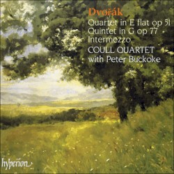Quartet in E-flat op 51 / Quintet in G op. 77 / Intermezzo by Dvořák ;   Coull Quartet ,   Peter Buckoke