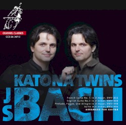 French Suite no. 5 in D major, BWV 816 / English Suite no. 3 in D minor, BWV 808 / Prelude, Fugue and Allegro in D major, BWV 998 / Suite in E minor, BWV 996 by J. S. Bach ;   Katona Twins