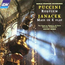 Puccini: Requiem / Janáček: Mass in E-flat by Giacomo Puccini ,   Leoš Janáček ;   Geoffrey Webber ,   Choir of Gonville & Caius College, Cambridge