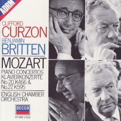 Piano Concerto No. 20 / Piano Concerto No. 27 by Mozart ;   English Chamber Orchestra ,   Benjamin Britten ,   Clifford Curzon