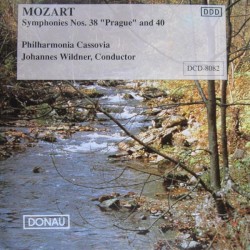 Symphonies nos. 38 "Prague" & 40 by Mozart ;   Philharmonia Cassovia ,   Johannes Wildner