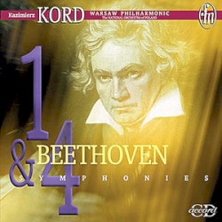 Symphonies 1 & 4 by Ludwig van Beethoven ;   Warsaw Philharmonic ,   Kazimierz Kord