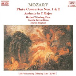 Flute Concertos nos. 1 & 2 / Andante in C major by Wolfgang Amadeus Mozart ;   Herbert Weissberg ,   Capella Istropolitana ,   Martin Sieghart