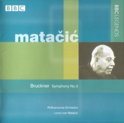 Symphony no. 3 by Bruckner ;   Philharmonia Orchestra ,   Lovro von Matačić