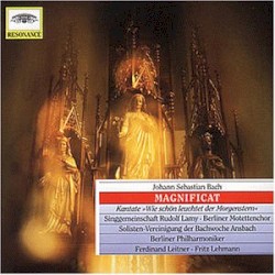 Magnificat / Kantage »Wie schön leuchtet der Morgenstern« by Johann Sebastian Bach ;   Berliner Philharmoniker ,   Ferdinand Leitner ,   Fritz Lehmann