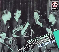 Quartet in F major, op. 18 no. 1 / Quartet no. 14 in C-sharp minor, op. 131 by Ludwig van Beethoven ;   Calvet Quartet