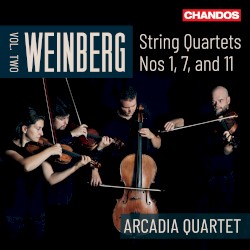 String Quartets, Vol. Two: Nos. 1, 7 and 11 by Weinberg ;   Arcadia Quartet