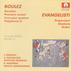 La nuova musica, Volume 10 by Boulez ,   Evangelisti ;   F. Rzewski ,   S. Gazzelloni ,   Quatuor Parrenin ,   B. Maderna ,   Nuova Consonanza