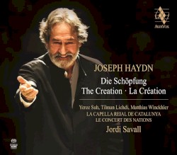 Die Schöpfung by Joseph Haydn ;   Yeree Suh ,   Tilman Lichdi ,   Matthias Winckhler ,   La Capella Reial de Catalunya ,   Le Concert des Nations ,   Jordi Savall