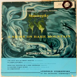 A Night on Bare Mountain by Moussorgsky ;   Léopold Stokowski et son Orchestre Symphonique