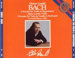 6 Sonatas for Violin & Harpsichord / 3 Sonatas for Viola da Gamba & Keyboard by Bach ;   Glenn Gould ,   Jaime Laredo ,   Leonard Rose