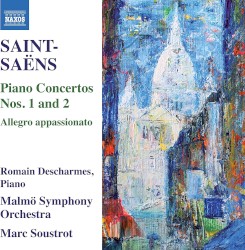 Piano Concertos nos. 1 and 2 by Camille Saint‐Saëns ;   Romain Descharmes ,   Malmö Symphony Orchestra ,   Marc Soustrot