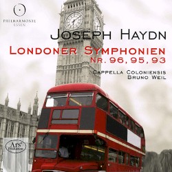 London Symphonies 96, 95, 93 by Joseph Haydn ;   Cappella Coloniensis ,   Bruno Weil