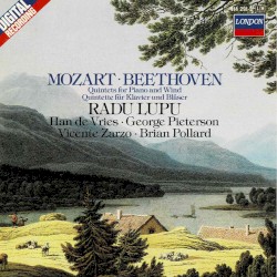 Quintets for Piano and Wind by Mozart ,   Beethoven ;   Radu Lupu ,   Han de Vries ,   George Pieterson ,   Vicente Zarzo ,   Brian Pollard