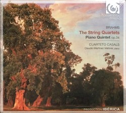The String Quartets / Piano Quintet, op. 34 by Johannes Brahms ;   Cuarteto Casals ,   Claudio Martínez Mehner