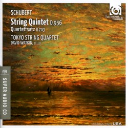 String Quintet, D. 956 / Quartettsatz, D. 703 by Schubert ;   Tokyo String Quartet ,   David Watkin