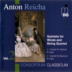Quintets for Winds and String Quartet Vol. 2 by Anton Reicha ;   Consortium Classicum