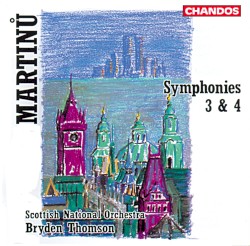 Symphonies 3 & 4 by Martinů ;   Scottish National Orchestra ,   Bryden Thomson