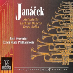 Sinfonietta / Lachian Dances / Taras Bulba by Leoš Janáček ;   Czech State Philharmonic ,   José Serebrier