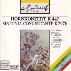 Hornkonzert K 447 / Sinfonia Concertante K 297b by Mozart ;   Collegium Aureum ,   Franzjosef Maier