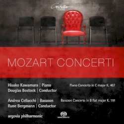 Concerti by Mozart ;   Hisako Kawamura ,   Douglas Bostock ,   Andrea Cellacchi ,   Rune Bergmann ,   argovia philharmonic