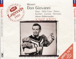 Don Giovanni by Mozart ;   Siepi ,   Della Casa ,   Danco ,   Gueden ,   Corena ,   Dermota ,   Wiener Philharmoniker ,   Josef Krips