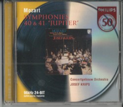 Symphonies 40 & 41 “Jupiter” by Mozart ;   Concertgebouw Orchestra ,   Josef Krips