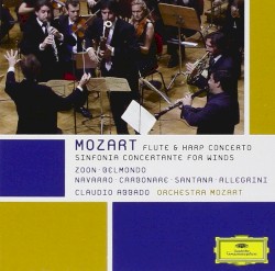 Flute & Harp Concerto / Sinfonia Concertante for Winds by Mozart ;   Orchestra Mozart ,   Claudio Abbado