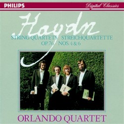 String Quartets Op. 76 Nos. 4 & 6 by Haydn ;   Orlando Quartet