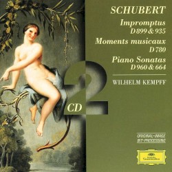 Impromptus, D 899 & 935 / Moments musicaux, D 780 / Piano Sonatas, D 960 & 664 by Schubert ;   Wilhelm Kempff