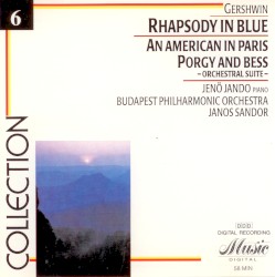 Rhapsody in Blue / An American in Paris / Porgy and Bess (Orchestral Suite) by George Gershwin ;   Jenő Jandó ,   Budapest Philharmonic Orchestra ,   János Sándor