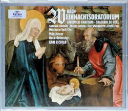 Weihnachtsoratorium by Johann Sebastian Bach ;   Gundula Janowitz ,   Christa Ludwig ,   Fritz Wunderlich ,   Franz Crass ,   Münchener Bach‐Chor ,   Münchener Bach‐Orchester ,   Karl Richter
