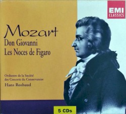 Don Giovanni & Les Noces de Figaro by Wolfgang Amadeus Mozart ;   Orchestre de la Société des Concerts du Conservatoire ,   Hans Rosbaud