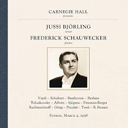 Jussi Björling at Carnegie Hall, New York City, March 2, 1958 by Jussi Björling ,   Frederick Schauwecker