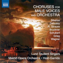 Choruses for Male Voices and Orchestra by Sibelius ,   Debussy ,   R. Strauss ,   Bruckner ,   Schubert ,   Grieg ,   Wagner ;   Lunds Student Singers ,   Malmö Opera Orchestra ,   Alberto Hold-Garrido