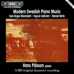 Modern Swedish Piano Music by Karl-Birger Blomdahl ,   Ingvar Lidholm ,   Daniel Börtz ;   Hans Pålsson