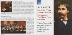 Music for Violin and Orchestra 3: Fantasies on The Magic Flute and Faust by Sarasate ;   Tianwa Yang ,   Orquesta Sinfónica de Navarra ,   Ernest Martínez Izquierdo