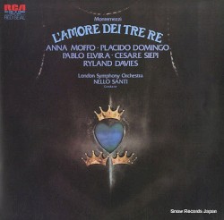 L'amore dei tre re by Italo Montemezzi ;   Anna Moffo ,   Plácido Domingo ,   Cesare Siepi ,   Ryland Davies ,   London Symphony Orchestra ,   Nello Santi