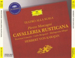 Cavalleria rusticana by Pietro Mascagni ;   Fiorenza Cossotto ,   Carlo Bergonzi ,   Mariagrazia Allegri ,   Teatro alla Scala ,   Herbert von Karajan