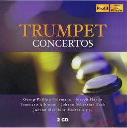 Trumpet Concertos by Georg Philipp Telemann ,   Joseph Haydn ,   Tommaso Albinoni ,   Johann Sebastian Bach ,   Johann Melchior Molter